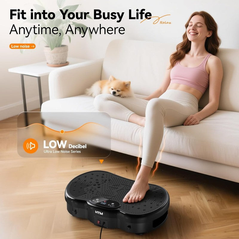 Vibration Plate Exercise Machine 300lbs 120 Speeds 9 Modes Home Fitness6