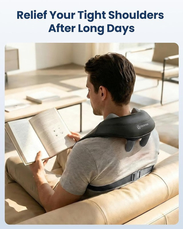 Cordless 4D Neck Shoulder Massager w/ Heat Deep Tissue Pain Relief1