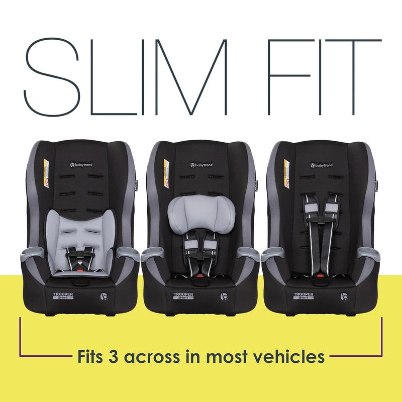 Trooper 3-In-1 Convertible Car Seat, Dash Black2
