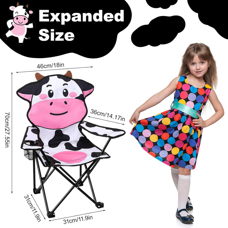 Kids Folding Outdoor Camping & Lawn Chair w/ Cup Holder & Carry Bag1