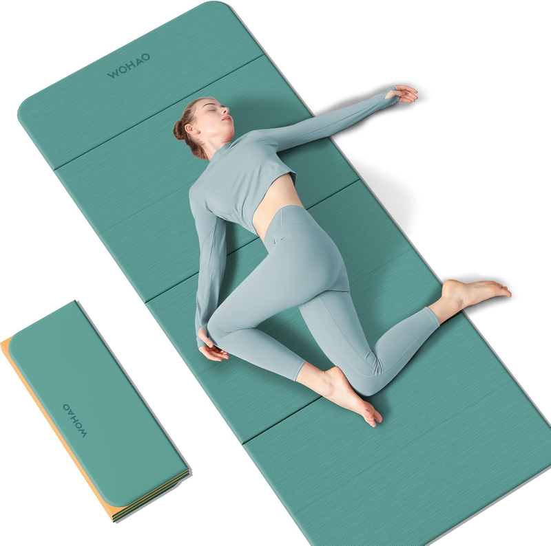 7 Fold Yoga Mat 70"X24"   1/2 Inch Thick Folding Exercise Mat, Compact Non Slip 6