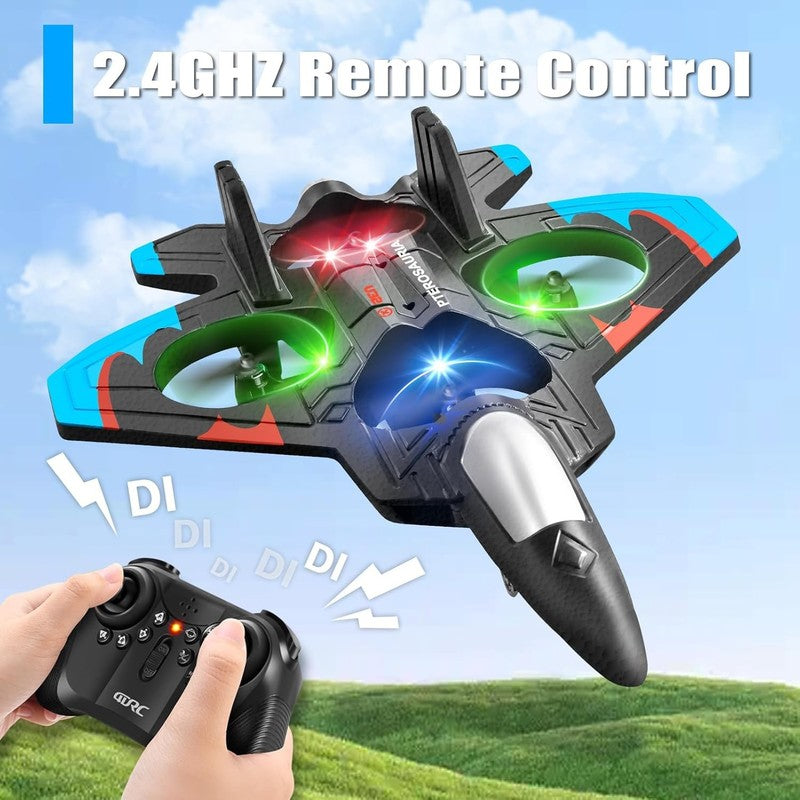 V32 RC Foam Airplane Jet for Kids Adults, 360° Flip, Lights, Stunt Toy Gift5