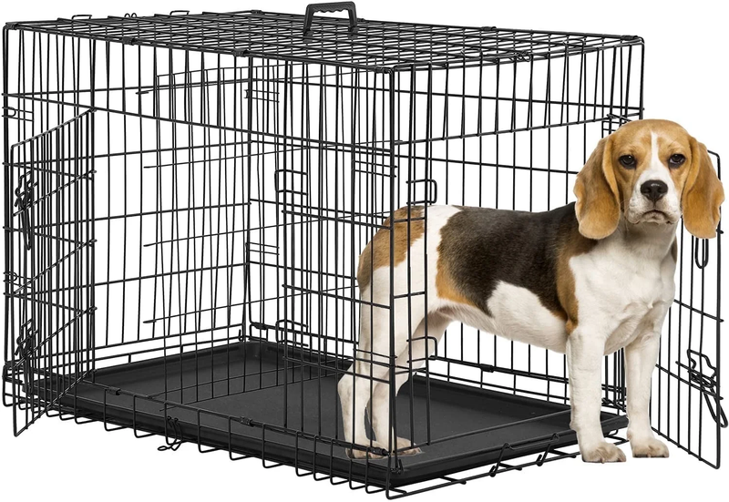 Large 36" Pet Cage with Plastic Tray and Handle0