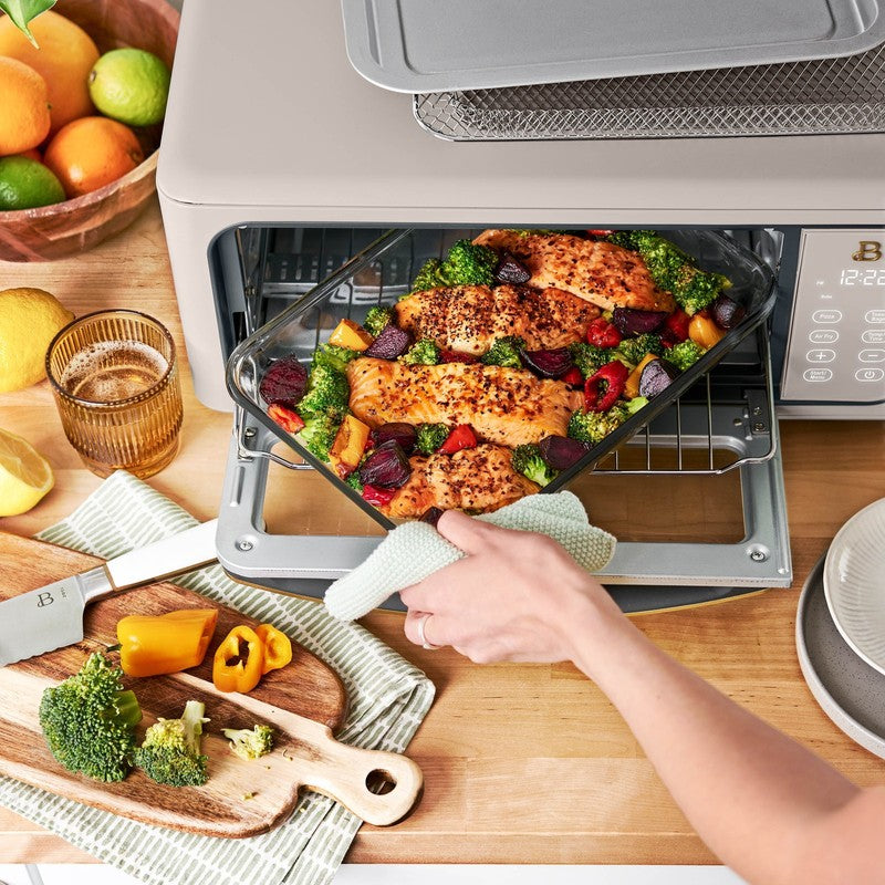 Drew Barrymore Infrared Air Fryer Toaster Oven 9-Slice 1800W Porcini Taupe7