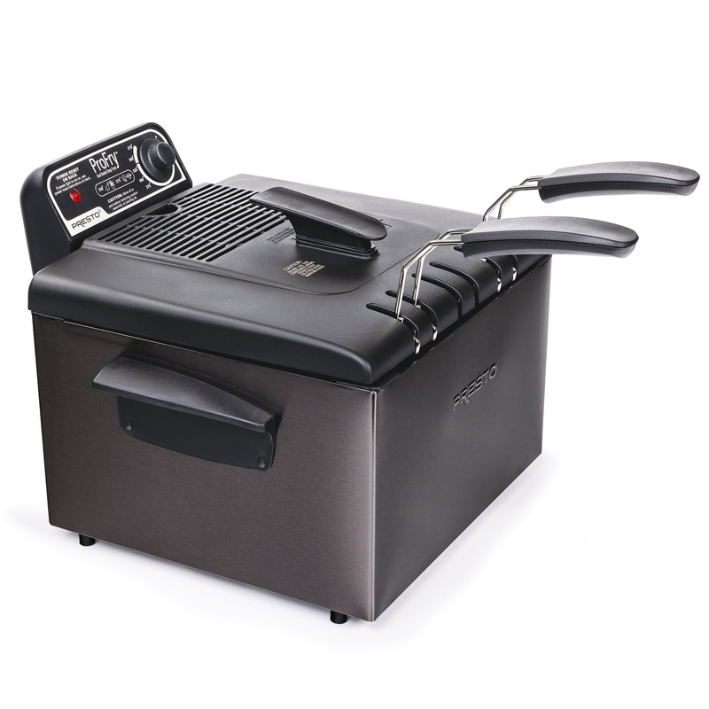 5 Qt Dual Basket Pro Fry Immersion Element Black Deep Fryer 054890
