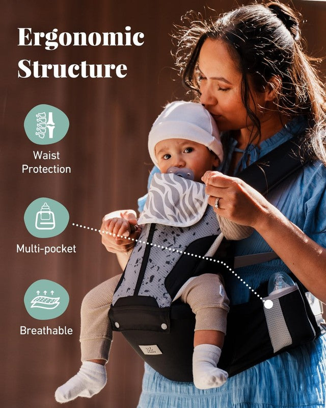 6-in-1 Safety-Certified Baby Carrier for Newborns to Toddlers, All Seasons6