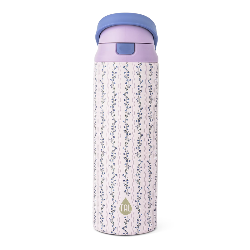 24oz Stainless Steel 2-in-1 Water Bottle with Straw and Chug Lid Vine Design10