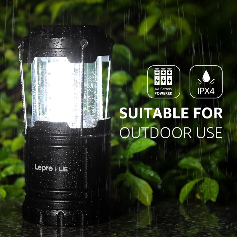 LED Camping Lanterns Battery Powered, Collapsible, IPX4 Water Resistant, Outdoor3