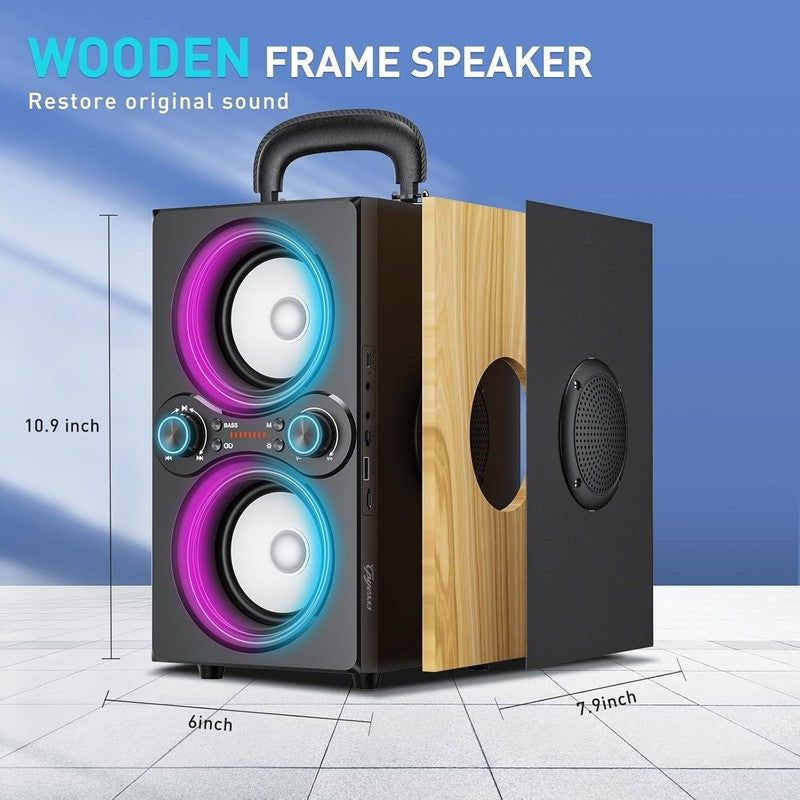80W Bluetooth Speaker, TWS, Beat-Driven Lights, 100dB Loud Bass, Outdoor Party6