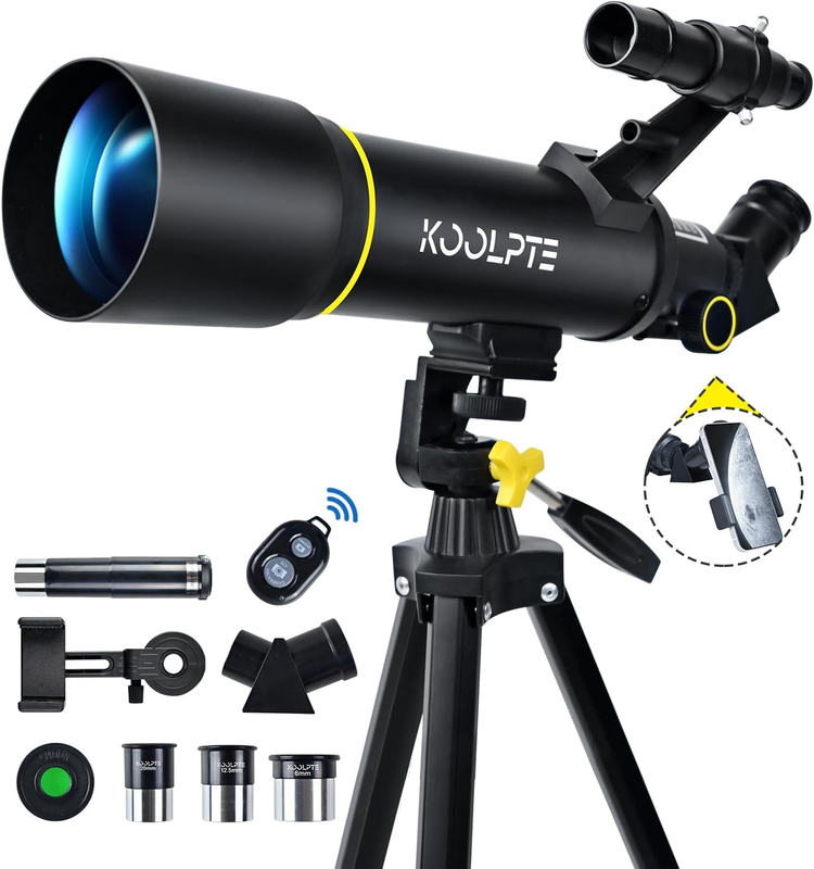 70mm Portable Telescope with Tripod & Phone Adapter for Kids & Adults0
