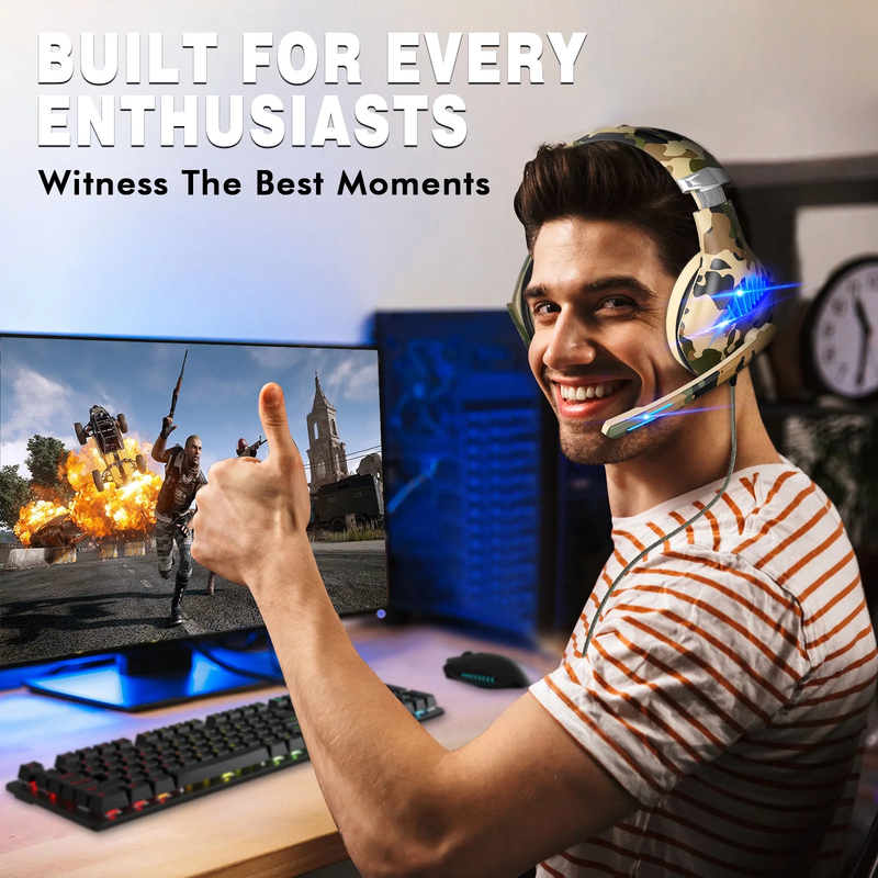 Gaming Headset for PS5 PS4 Xbox One Switch PC Noise Cancelling Stereo1