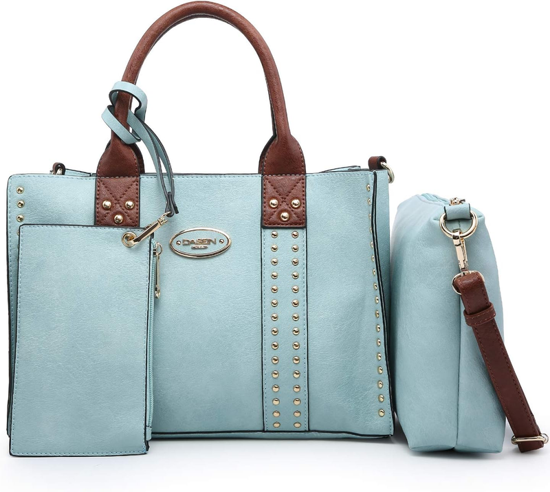 3Pc Women’s Handbag Set Tote Satchel Shoulder Top Handle Purse Wallet7