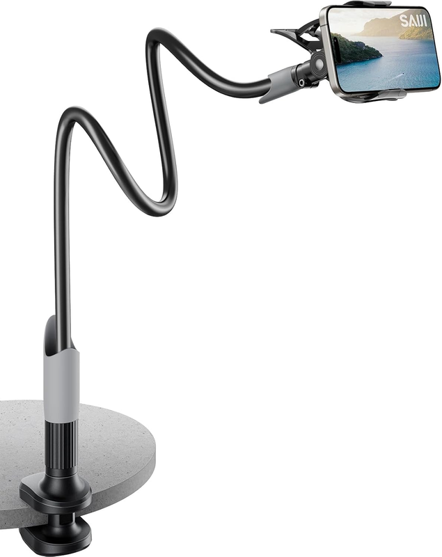 Flexible Gooseneck Phone Holder for Desk   Clip Mount for Phone & Switch9