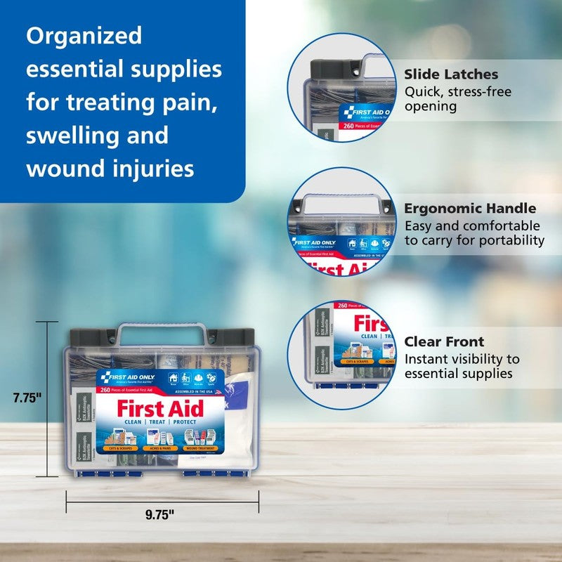 91248 Osha Compliant First Aid Kit, All Purpose 50 Person Emergency First Aid Ki3