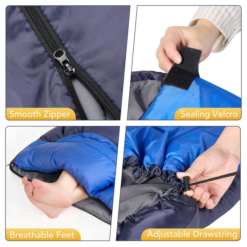 Waterproof & Windproof Sleeping Bag – Lightweight All-Season Bag for Camping5