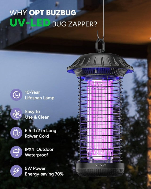 LED Bug Zapper Indoor/Outdoor   10 Year Lifespan, Waterproof, High Voltage1