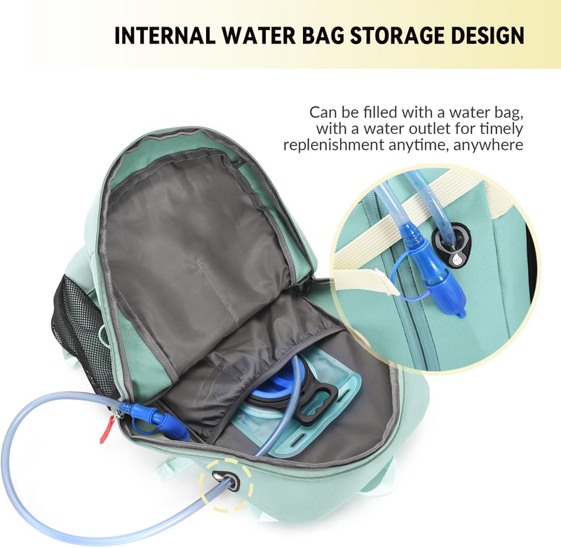 40L Hiking Backpack Waterproof Rain Cover Camping Travel Bag Green4