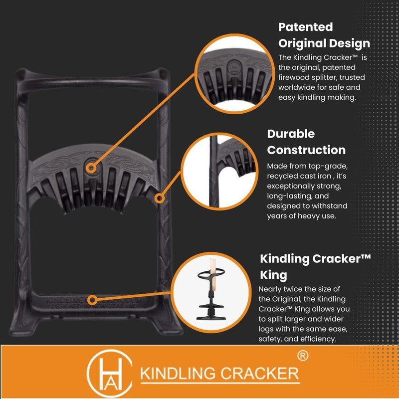 XL  King Firewood Splitter   Kindling Splitter Wood Splitter Wood Splitting Wedg2