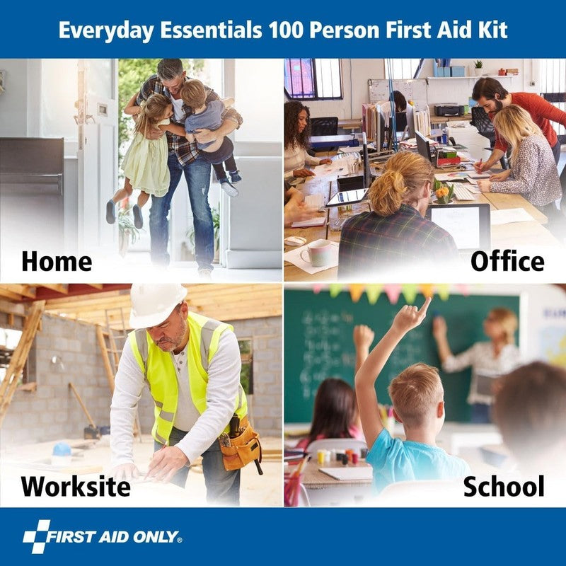 91247 Osha Compliant First Aid Kit, All Purpose 100 Person Emergency First Aid K5