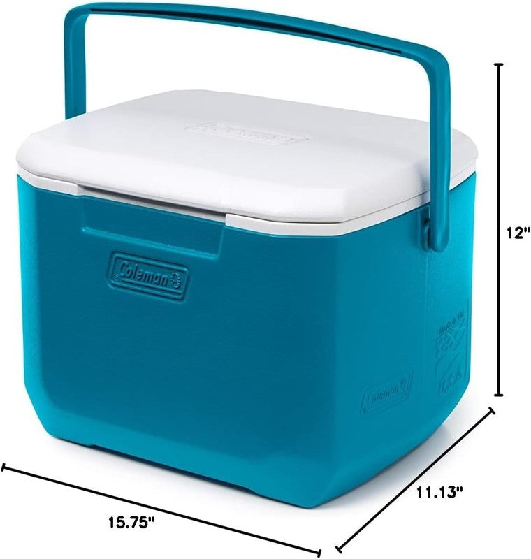 Chiller 16Qt Insulated Portable Cooler with Ice Retention & Large Carry Handle, 7