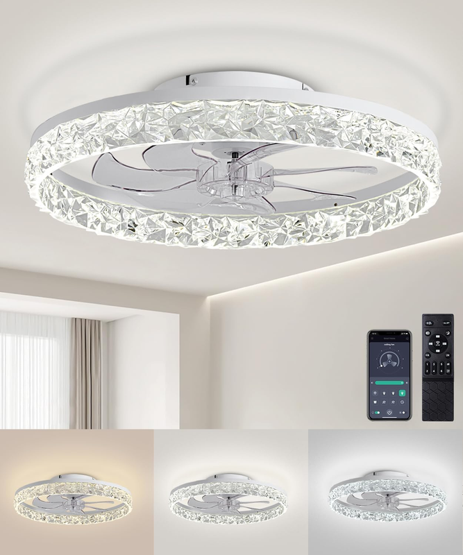 Ceiling Fans with Lights and Remote with Light for Bedroom and Living Room7