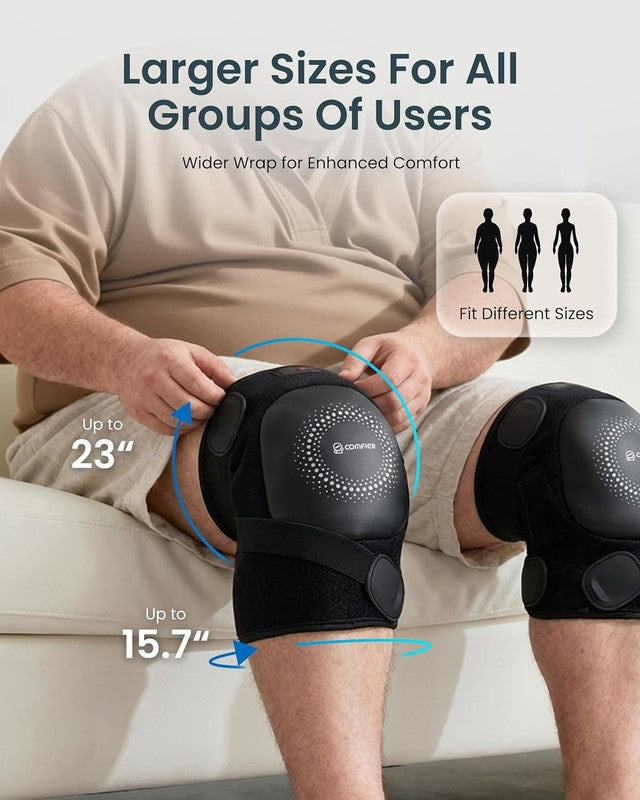 Cordless Knee Massager w/ Graphene Heat Vibration Rechargeable Pain Relief6