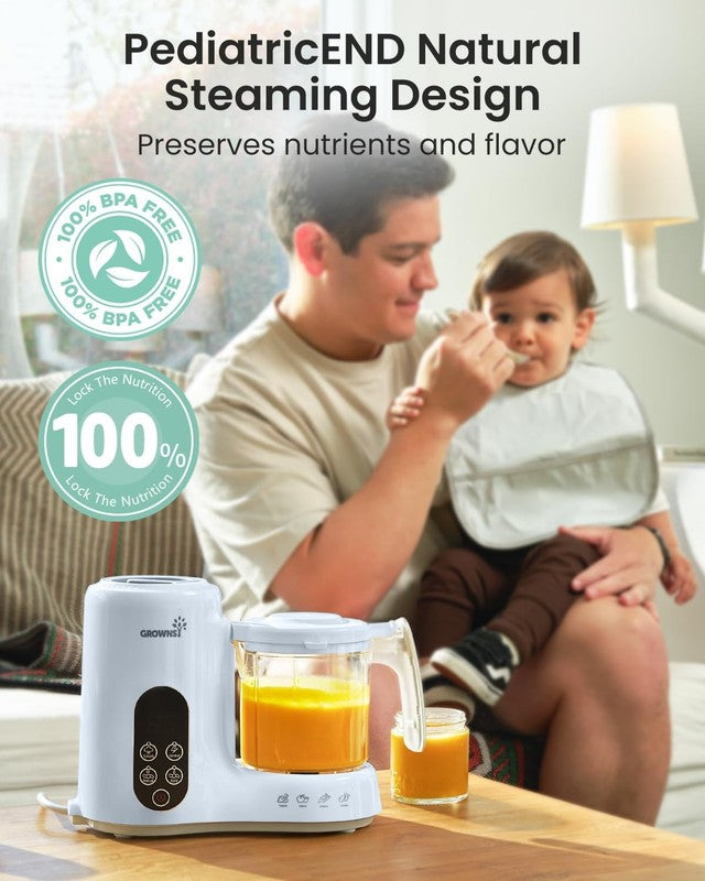 Baby Food Maker Steamer Blender Grinder One-Step Auto Cooking Blue8