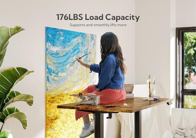 Electric Standing Desk, Adjustable Height Stand up Desk, 24X481