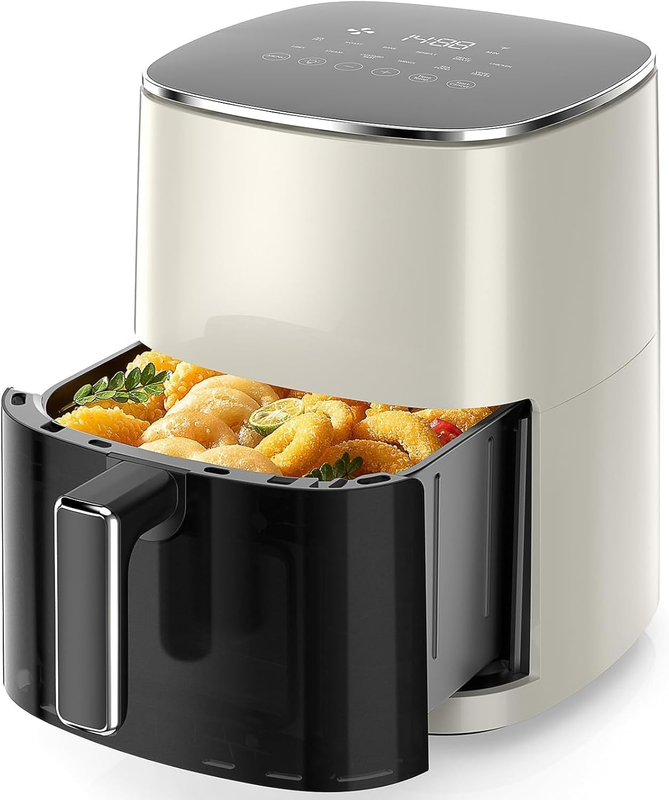 6QT Square Air Fryer, 12-in-1, 400°F, Roast, Bake, Dehydrate, Nonstick, White9