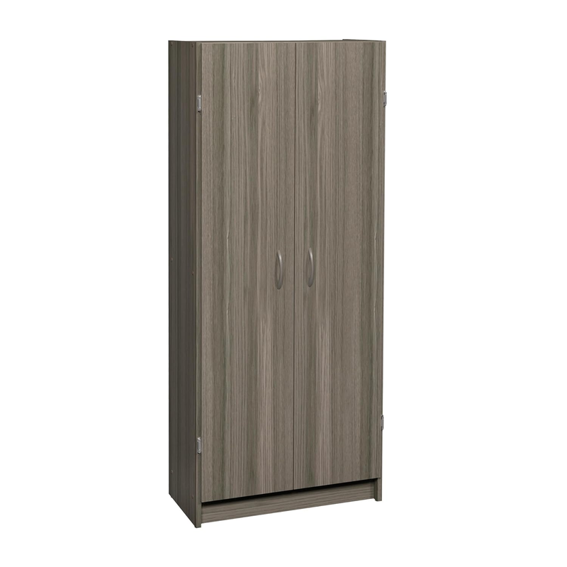 Pantry Cabinet Cupboard 2 Door Adjustable Shelves Standing Storage White7