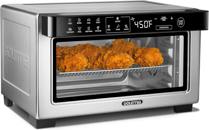 Digital Air Fryer Toaster Oven 4 Slice 12 Presets Convection Bake Roast Broil11