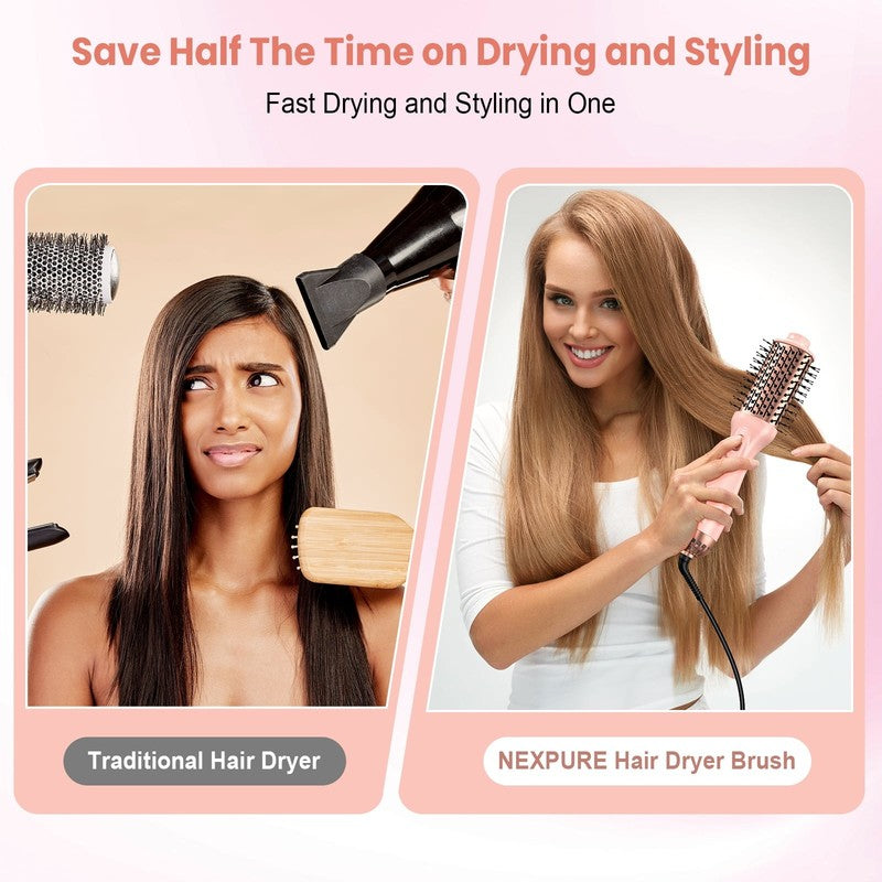 4 in 1 Hair Dryer Brush Ionic Ceramic Titanium Hot Air Volumizer Anti-Frizz7