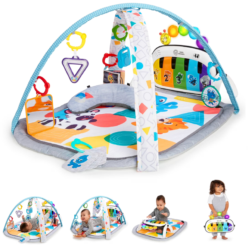 Kickin' Tunes 4 in 1 Baby Activity Gym Play Mat w/ Piano, 0 36M, Multicolor0
