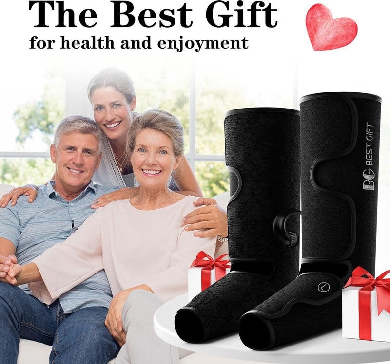 Air Compression Leg & Foot Massager with Heat for Pain, Swelling & Fatigue6
