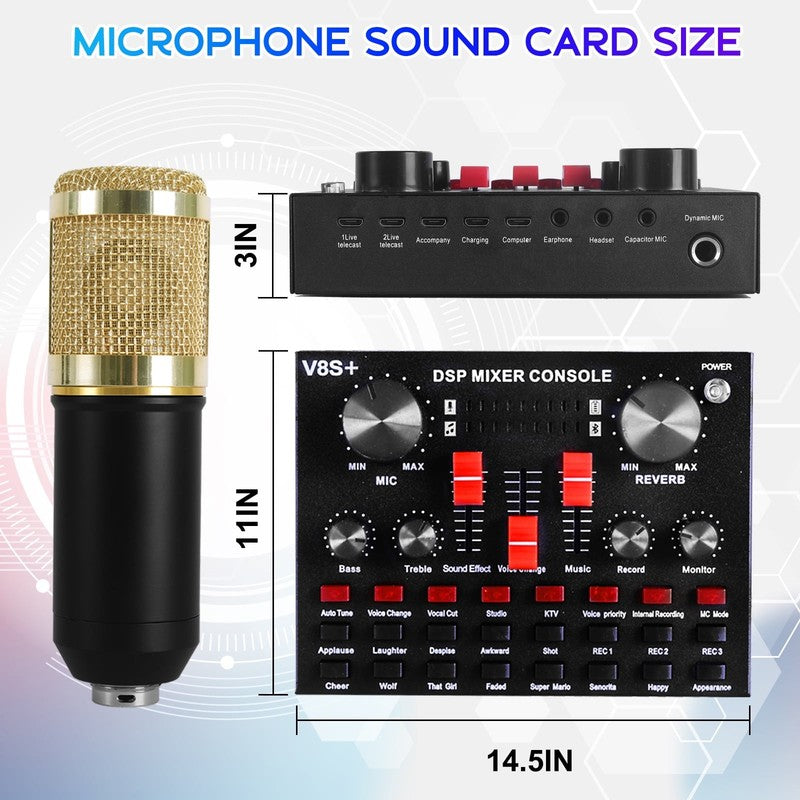 Microphone for Podcast Equipment Bundle and Studio Recording Equipment,Usb Micro1