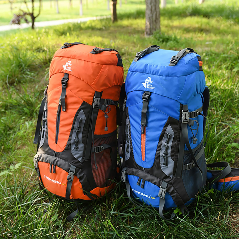 60L Waterproof Travel Backpack Hiking Camping Bag Rain Cover8
