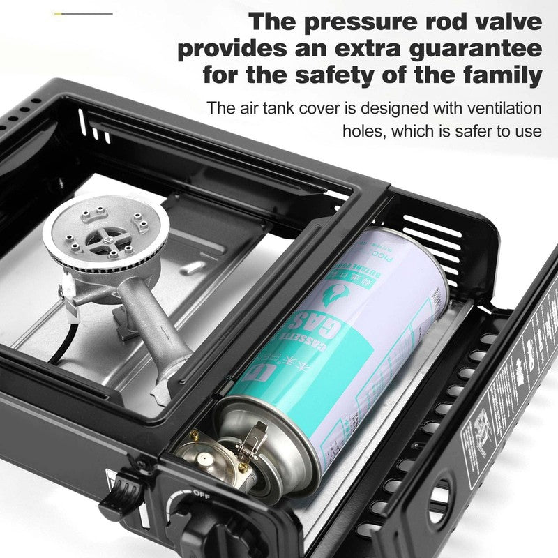 Portable Camping Stove, 1 Burner Butane Gas Stove with Updated Carrying Case7