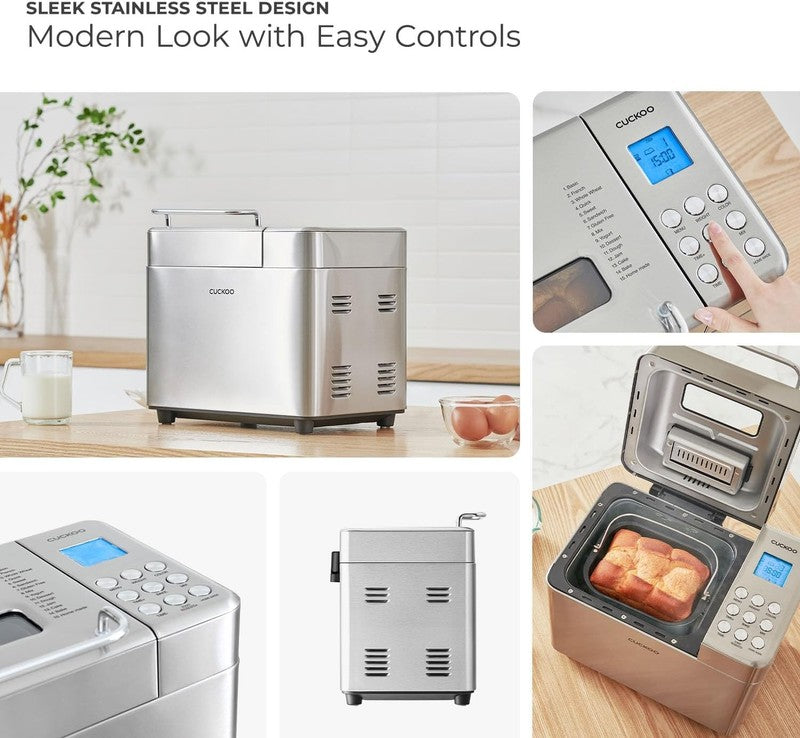 2LB Bread Maker Machine 15 Menus 3 Crusts Fruit & Nut Dispenser4