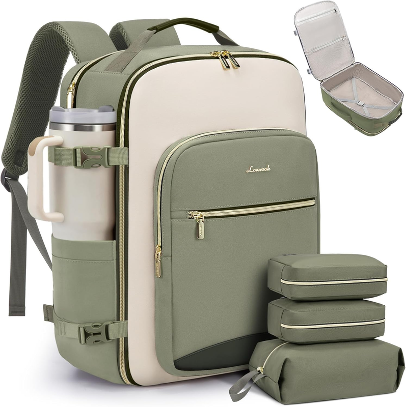 40L Travel Backpack Carry On TSA Approved 17in Laptop 3 Packing Cubes11