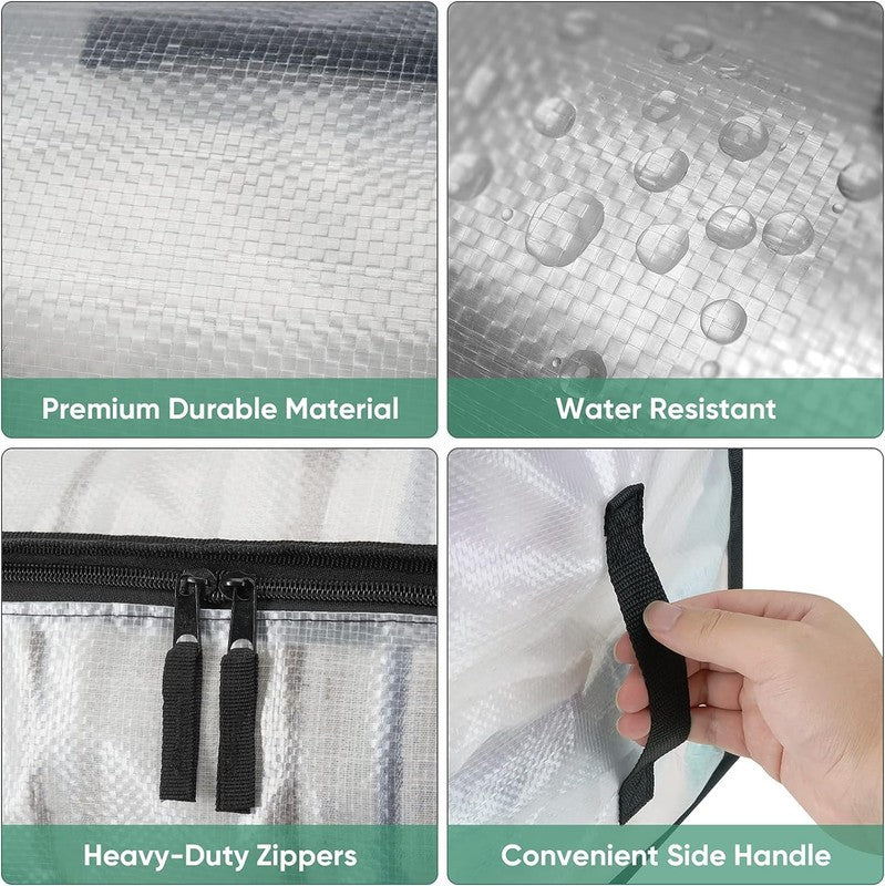 Oversized 6 Pack Clear Moving Bags with Strong Handles for Easy Storage5