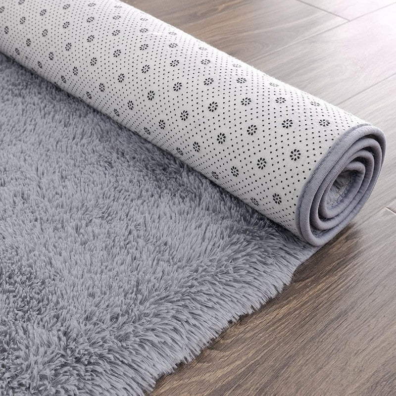 Soft Runner Rugs for Bedroom Living Room Plush Fluffy Rug 2X6 Feet, Shag Furry A7