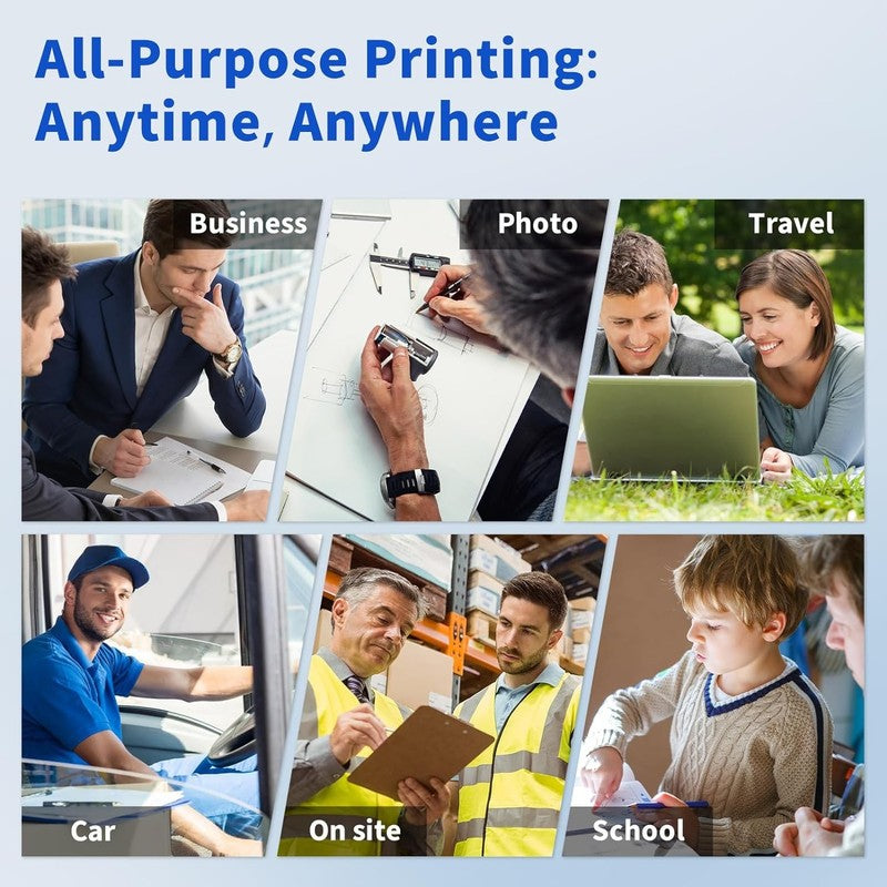 Portable Bluetooth Thermal Printer - Wireless Inkless Printing for Travel & Home6