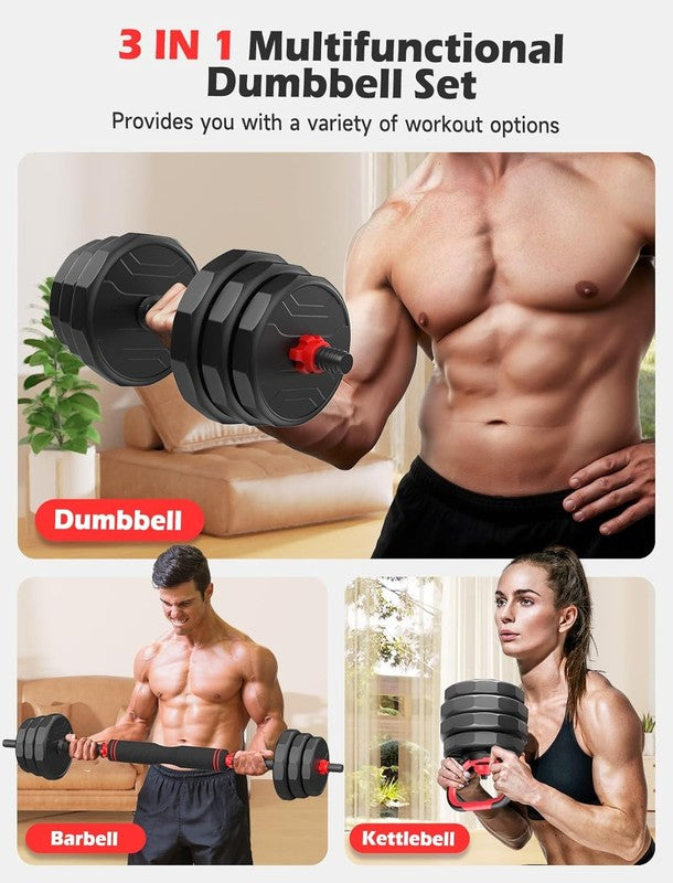 Adjustable Dumbbell Set,20/35/45/55/70/90Lbs Free Weights Set with Upgraded Nut,1