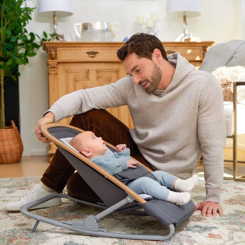 Kori 2-In-1 Infant Rocker, on Safari Gray7