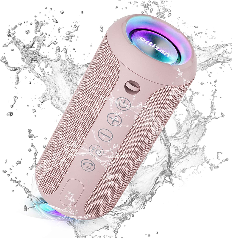 Bluetooth Speaker 24W, IPX7 Waterproof, Deep Bass, RGB Lights, 30H Playtime0