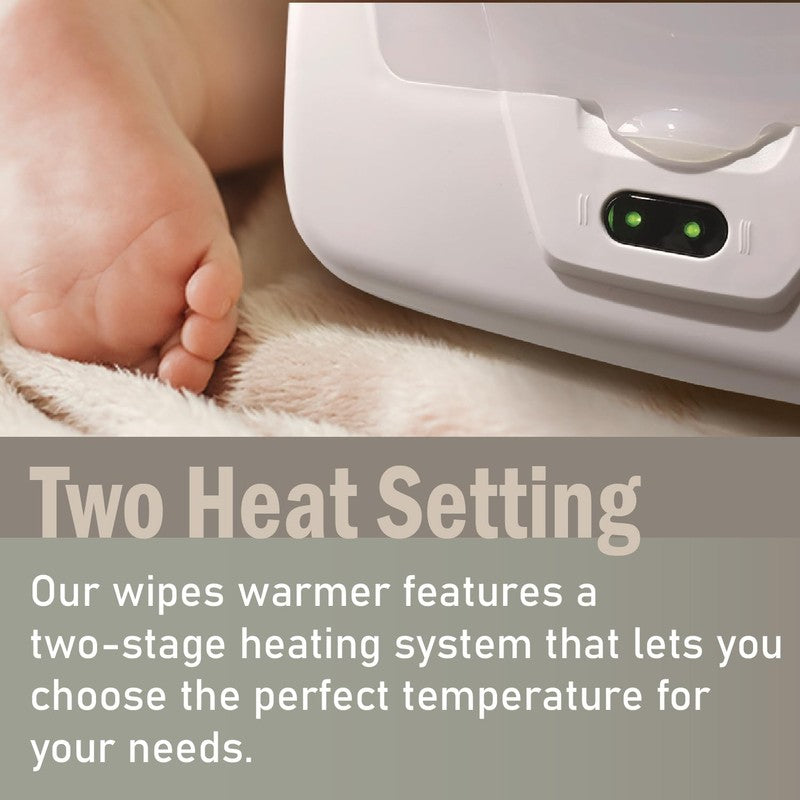 Baby Wipe Warmer Dispenser w/ Dual Heat Night Light Large Capacity2