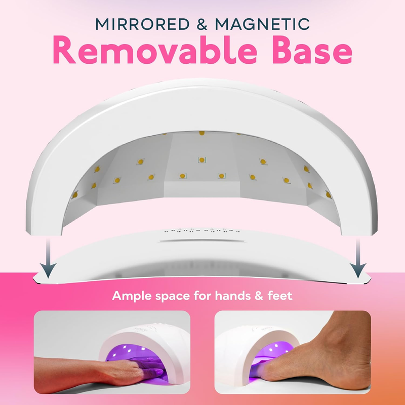 UV LED Nail Lamp, Gel Light for Nail Polish UV Dryer with 3 Timers Sunone White5