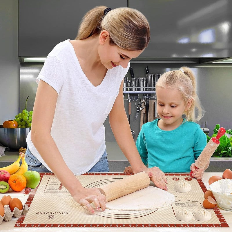 26X16 Inch Extra Thick Silicone Baking Mat with Measurements, Non Slip and Reusa6