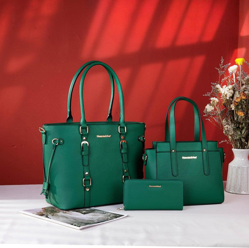 3PCS Purses for Women Tote Bag and Wallet Set Shoulder Satchel Handbags1