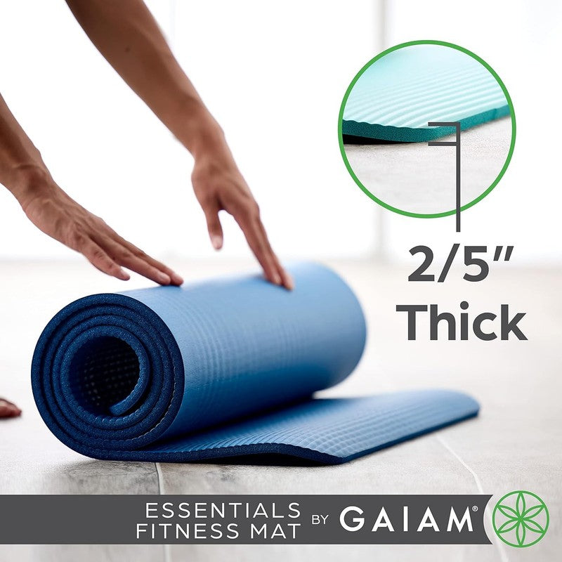 Thick Yoga Mat 72"x24" Fitness Exercise Mat w/ Strap Non Slip Cushion Workout2